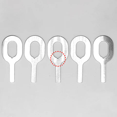 84-1014-50PK Pull Keys AlMgSi 1.0mm