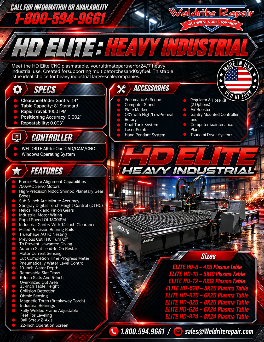 HD Elite: Heavy Industrial CNC Plasmatable