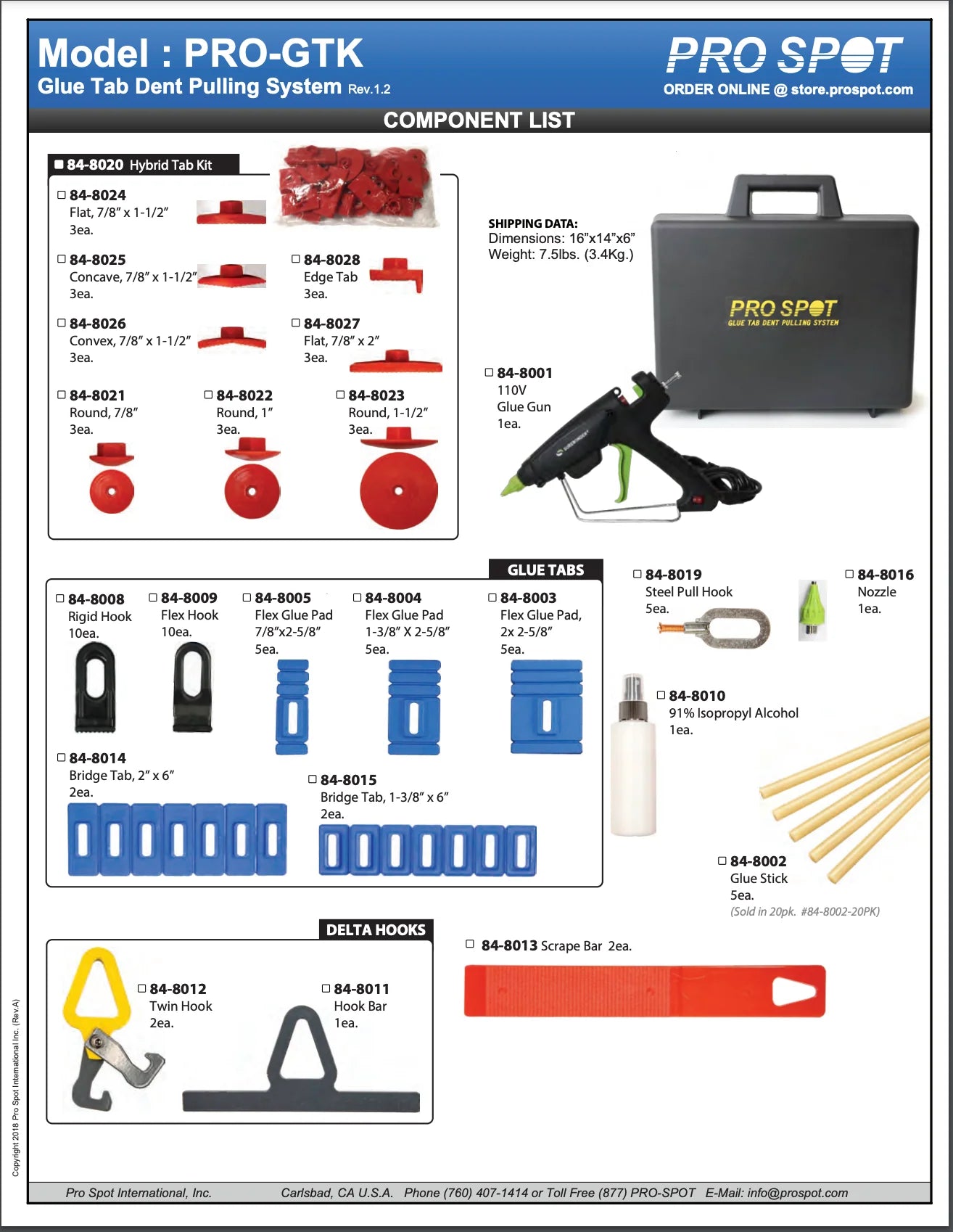 PRO-GTK | GLUE TAB DENT REPAIR KIT