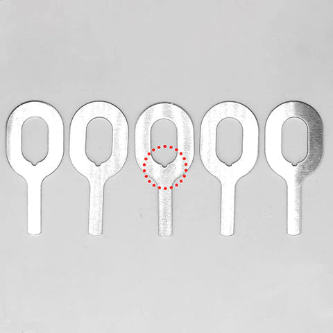84-1015-50PK Pull Keys AlMgSi 1.5mm