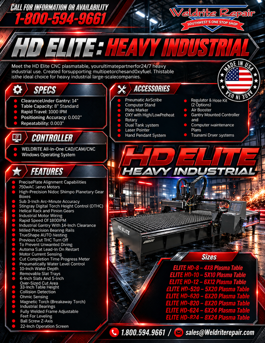 HD Elite: Heavy Industrial CNC Plasmatable