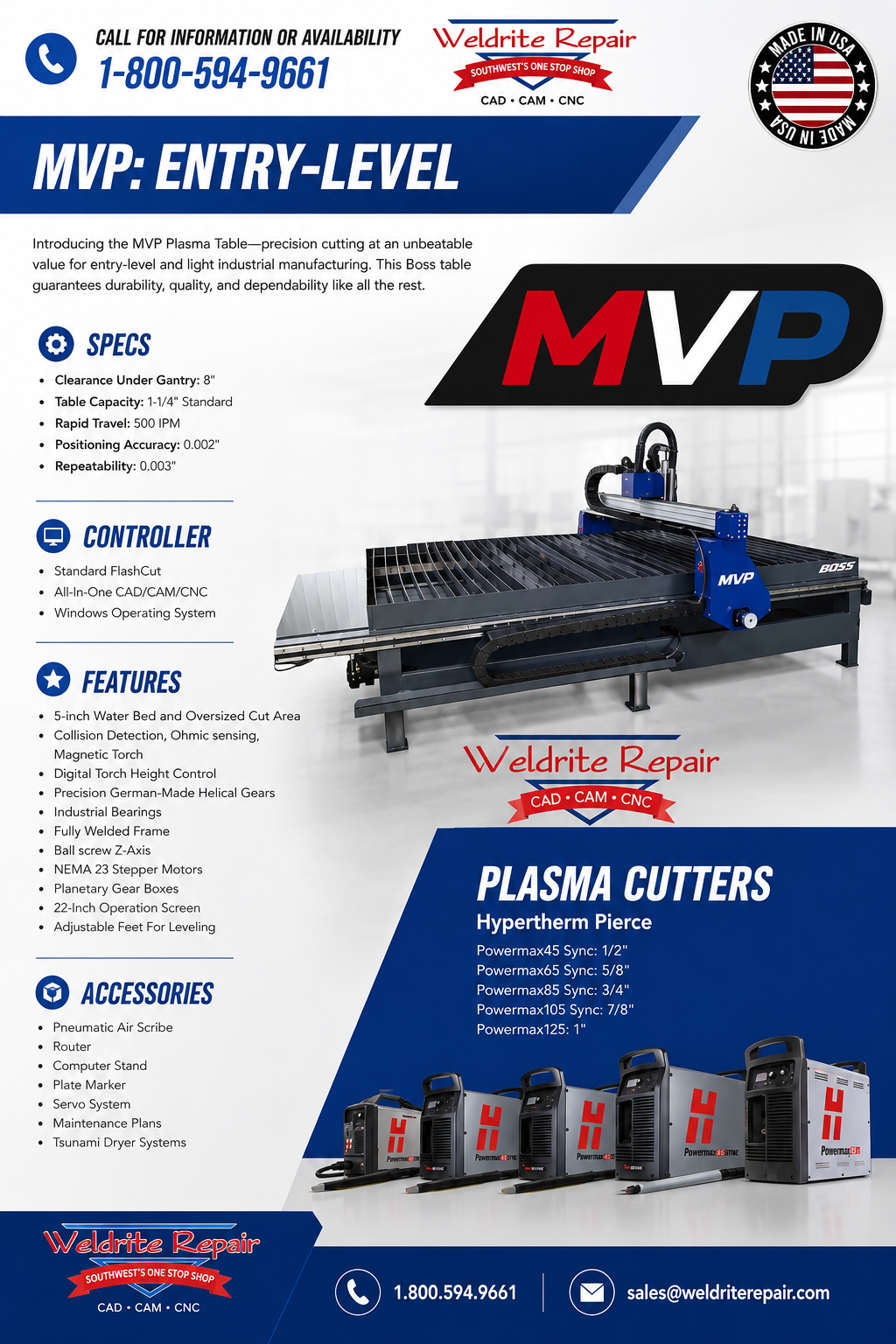 MVP: Entry-Level CNC Plasma Table
