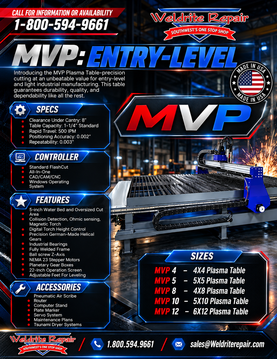 MVP: Entry-Level CNC Plasma Table