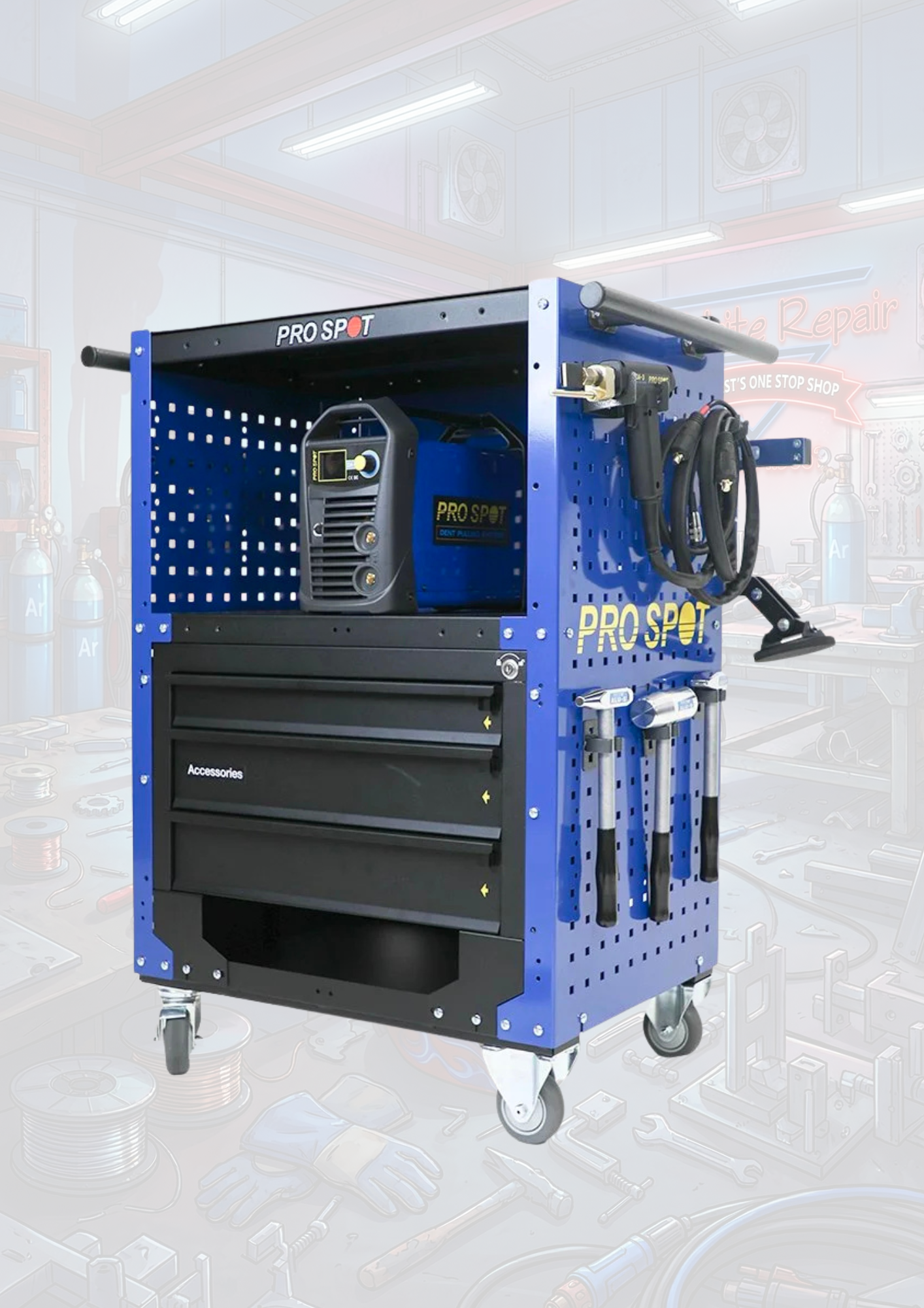 MWS-AL-COMPLETE | ALUMINUM DENT REPAIR STATION