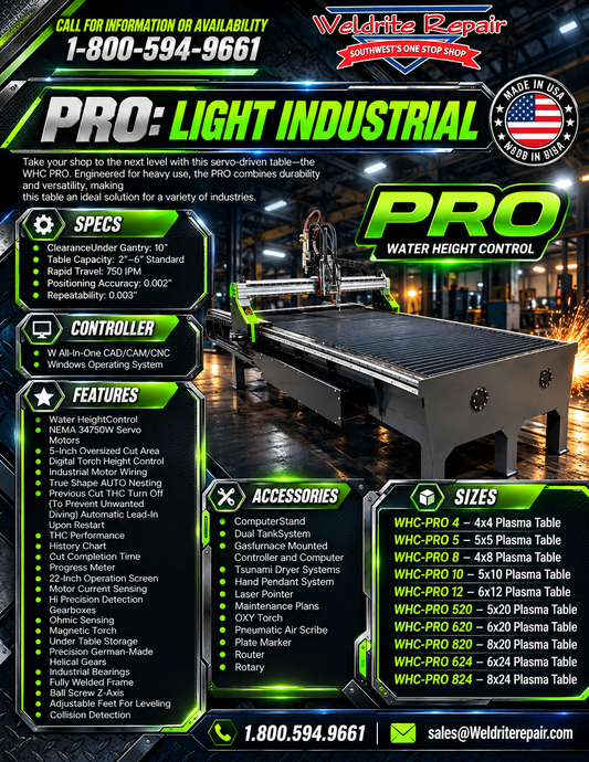 PRO: Light Industrial CNC Plasma Table