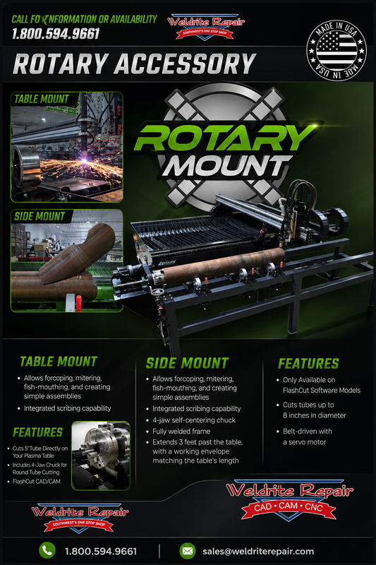 Rotary Mount – Plasma Table Rotary Accessory