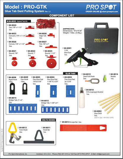 PRO-GTK | GLUE TAB DENT REPAIR KIT