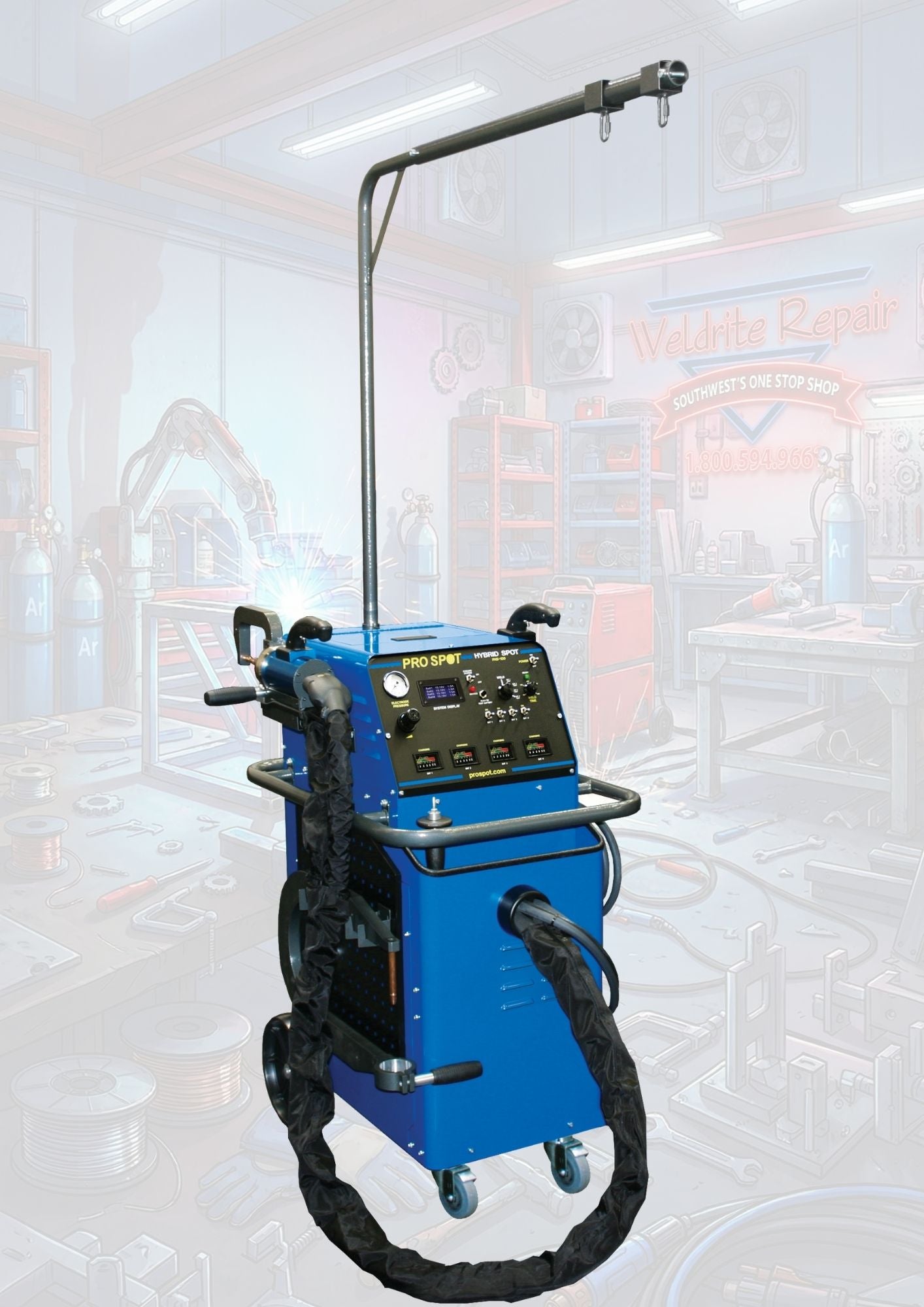 UPGRADED PHS-100 Hybrid Spot Battery Powered Resistance Spot Welder